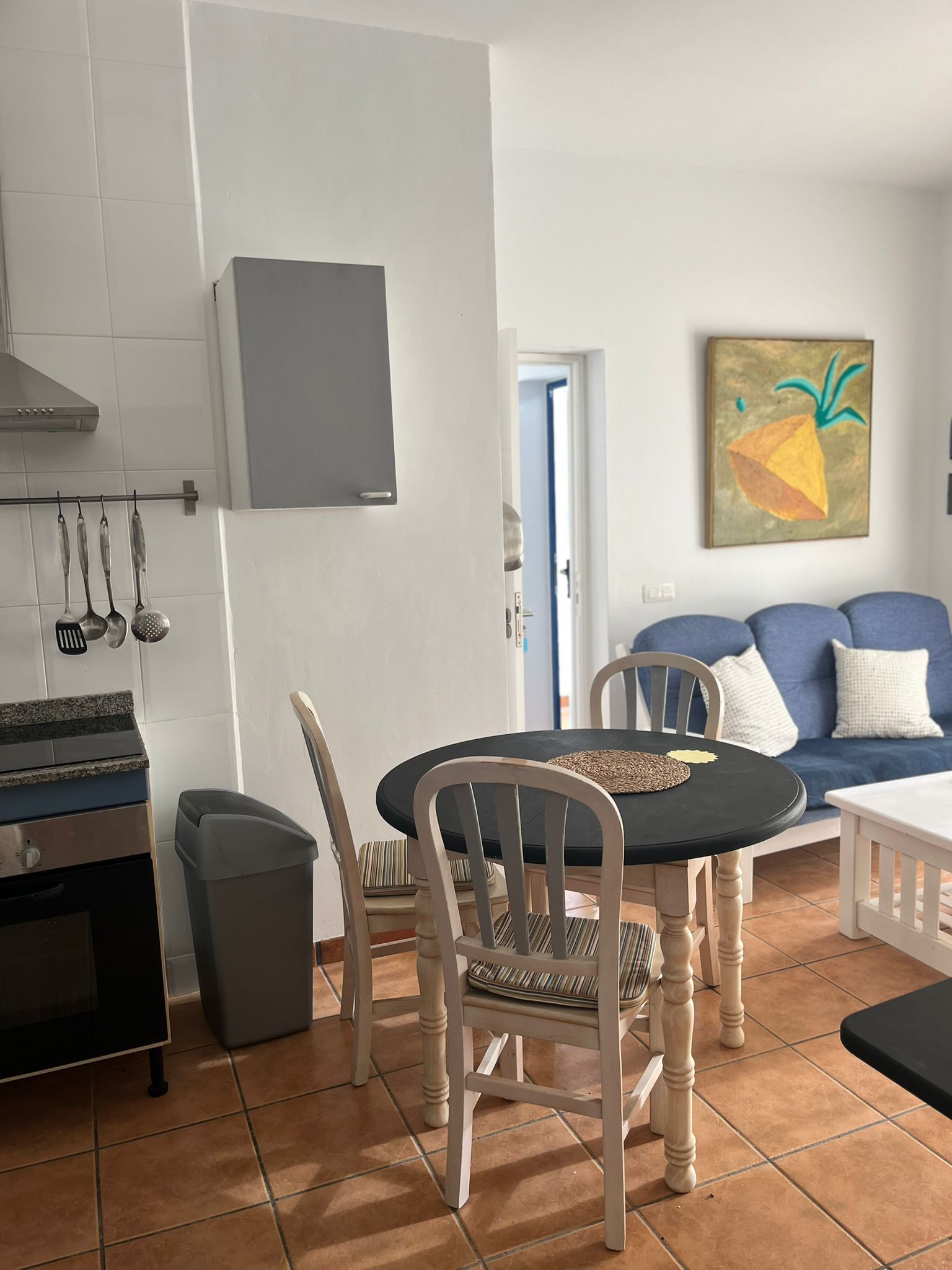 Salón principal de Casa Pastri, apartamento vacacional en La Graciosa Canarias